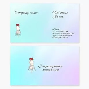 Mannequin Fashion Business Card Template