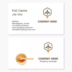 Honey Business Card Template