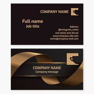 Cafe Cup Logo Business Card Template 