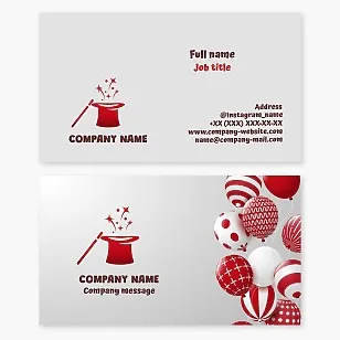 Magician Business Card Template