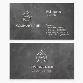 Gray Business Card Template