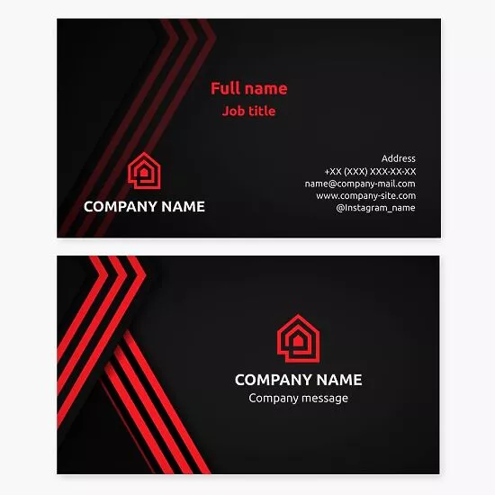 Abstract House Business Card Template