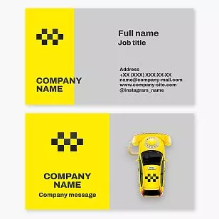 Taxi Service Business Card Template