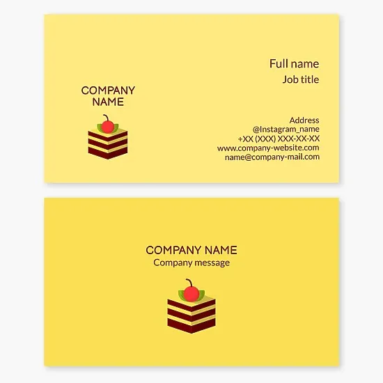 Bakery | Sweets Shop | Business Card Template