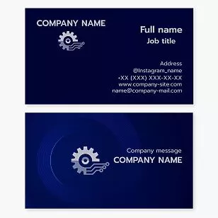 Engineer Business Card Template