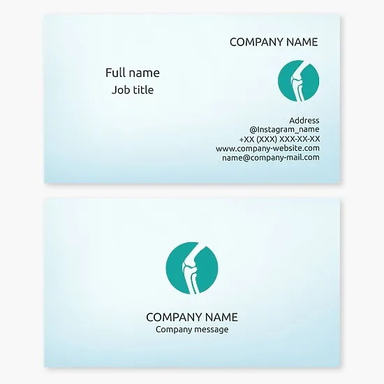 Orthopedic Surgeon Business Card Template