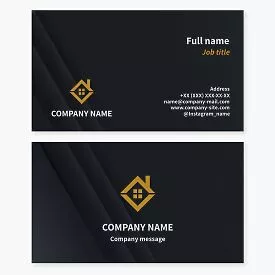 Business card template. Real estate agency. Real estate sales and rentals.