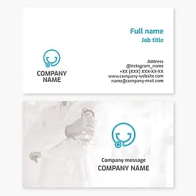 Business card template Medicine, pediatrician