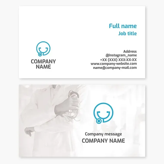 Business card template Medicine, pediatrician