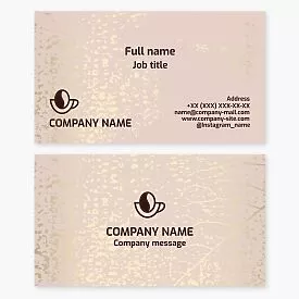 Cafe Business Card Template