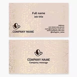 Cafe Business Card Template