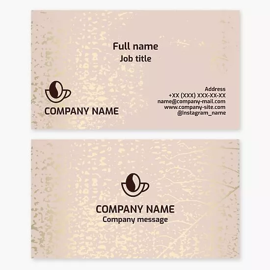 Cafe Business Card Template