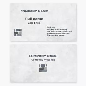 Stone Masonry Business Card Template