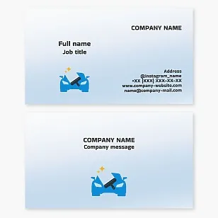 Automotive Detailing Business Card Template