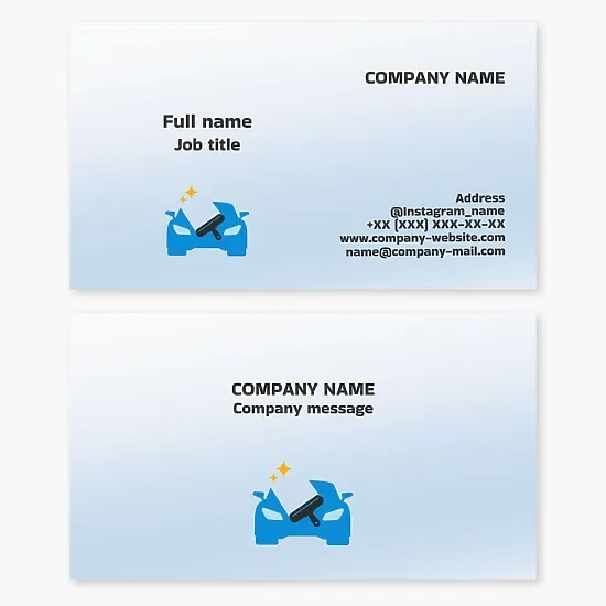 Automotive Detailing Business Card Template