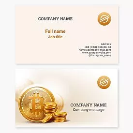 Crypto Trader Business Card Template