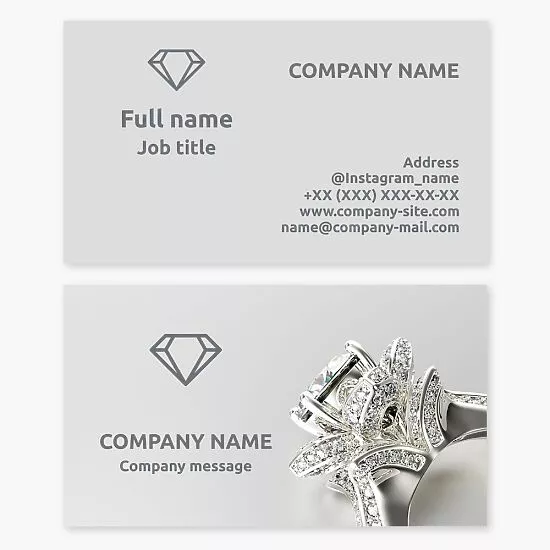 Jewelry Business Card Template