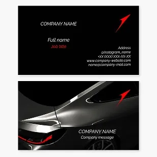 Automotive Business Card Template