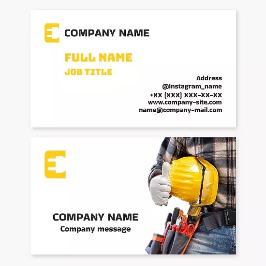 Handyman Business Card Template