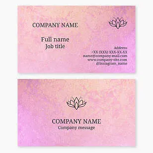 Business card template. Beauty. Flower. Beauty salon.