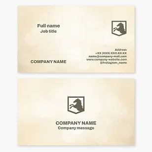 Horse farm business card template.