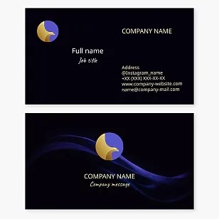 Business card template. Eagle. Leader, strength, landmark, power, victory.