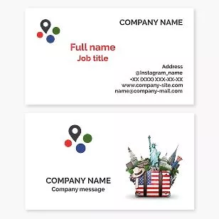 Tourist Travel Destination Business Card Template