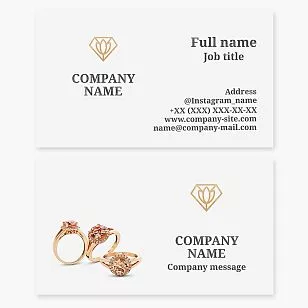 Jewelry Shop Business Card Template