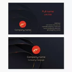 Premium Seafood Business Card Template