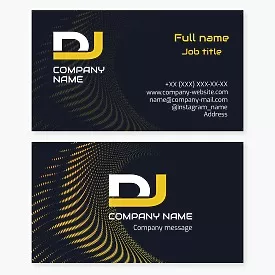 DJ Business Card Template