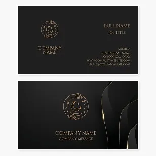 Business card template for a psychic-predictor, sorcerer.