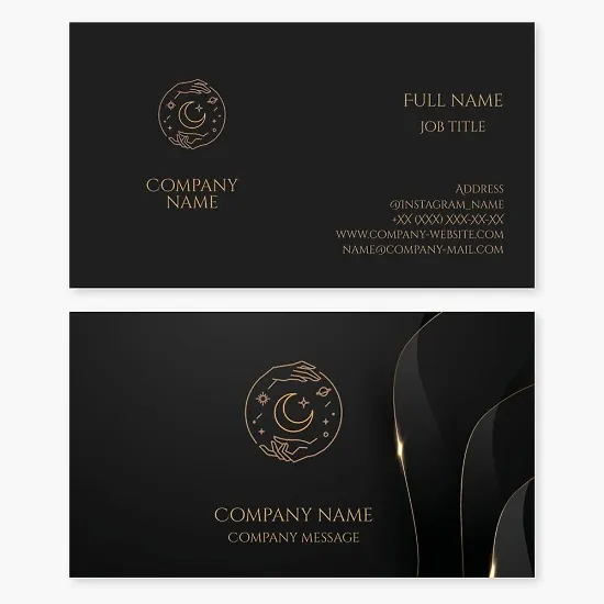 Business card template for a psychic-predictor, sorcerer.