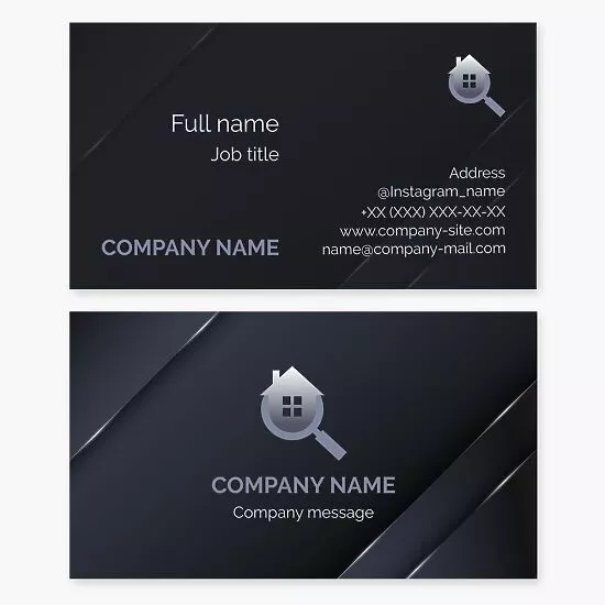 Home Inspection Business Card Template