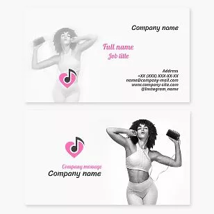 Music Themed Business Card Template