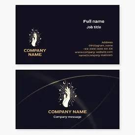 Magic Hand Logo | Fortune Telling, Magic, Witchcraft | Business Card Template