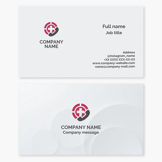 Online Doctor Consultations | Business Card Template