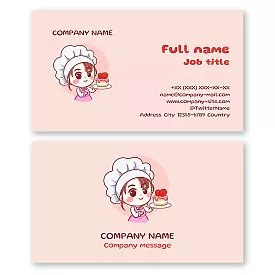 Cake Bakery Business Card