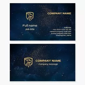 Eagle Shield Logo Business Card Template