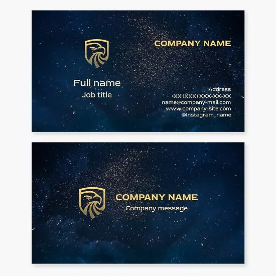 Eagle Shield Logo Business Card Template