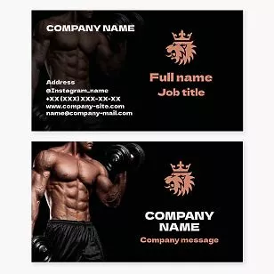 Fitness | Personal Trainer Business Card Template