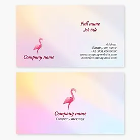 Flamingo Business Card Template