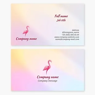 Flamingo Business Card Template