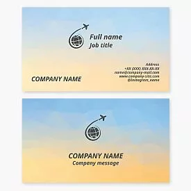 Travel Agency Business Card Template