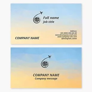 Travel Agency Business Card Template