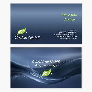 Eco Fuel Business Card Template