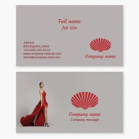 Shell Logo | Modeling Agency | Fashion Studio | Fashion Business Card Template