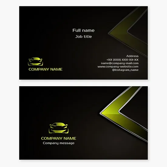 Automotive Business Card Template