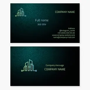 Smart Home Business Card Template. Architect-designer of electronic devices for home.