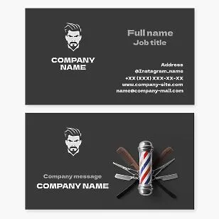 Barber Business Card Template