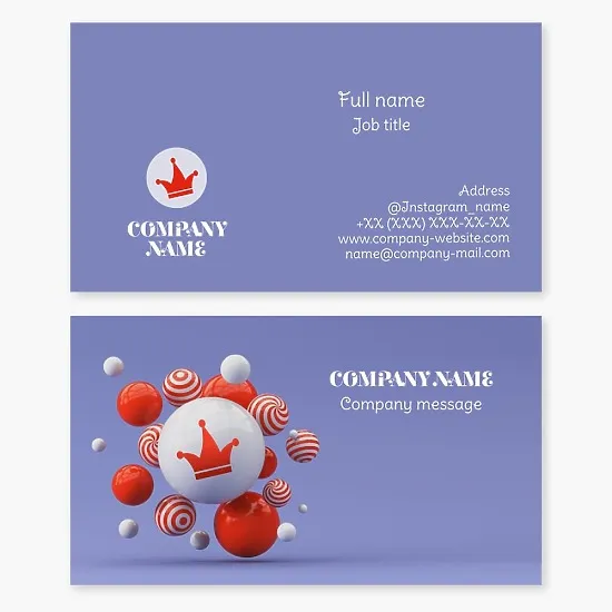 Business card template “Jester. Clown. Event agency."